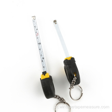 Porta-chaves Mini fita métrica de bolso de aço